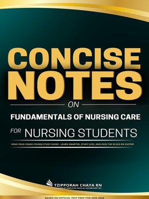 cover image of Concise Notes on Fundamentals of Nursing Care for Nursing Students